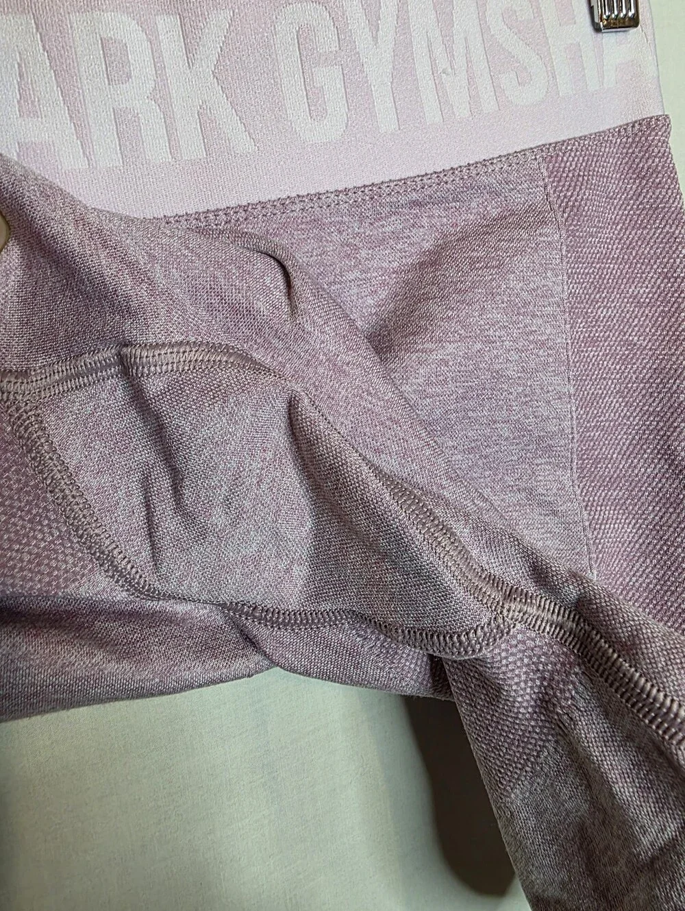 Gymshark Flex Shorts purple marl color featuring a jacquard waistband Size Small